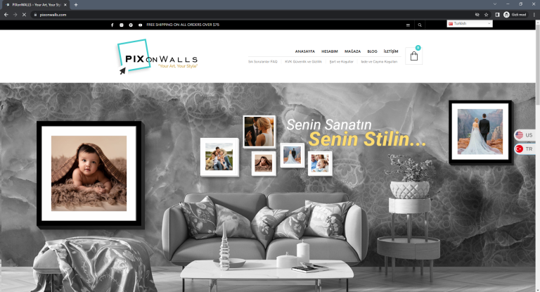 pix-on-walls-web-sitesi-e-ticaret